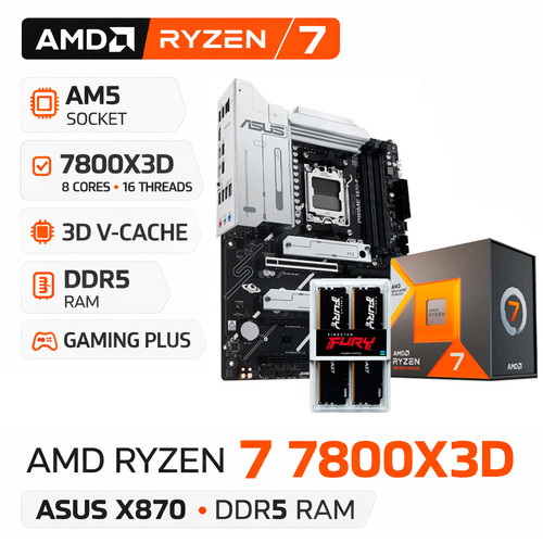 Amd ryzen 7800x3d asus - amd, 7