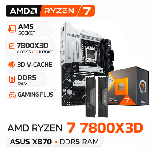 Amd ryzen 7800x3d asus - amd, +